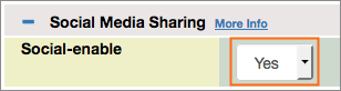 The Social-enable variable is set to Yes.