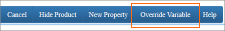 The Override Variable button