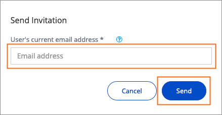 The Send Invitation dialog.