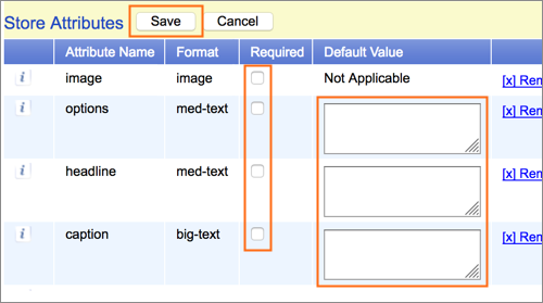 The Edit Attributes dialog.