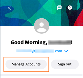 The Manage Accounts button.