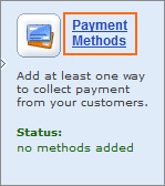 The Payment Methods link.