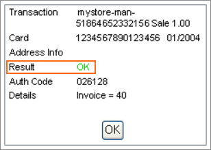 Picture of Manual Transactions Results dialog