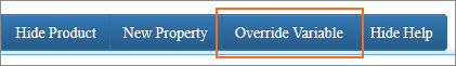 Picture of Store Editor Toolbar Override Variable button