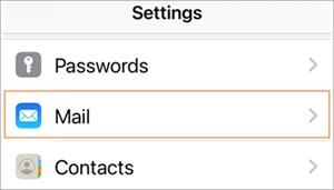 Tap Mail.