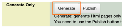 The Generate button.