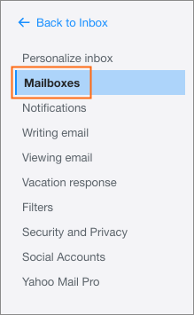 The Mailboxes option.