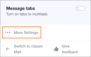 The More Settings link.