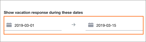 Enter the start and end dates.