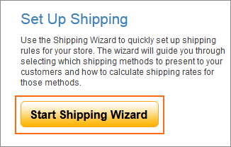 The Start Shipping Wizard button