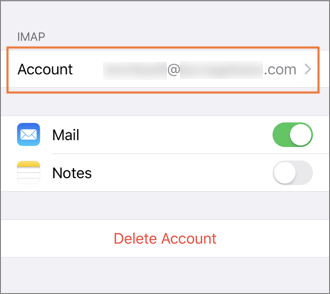 Your IMAP account.