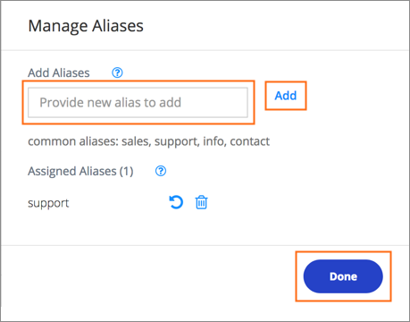 You'll find these options in the lower half of the Manage Email User window.